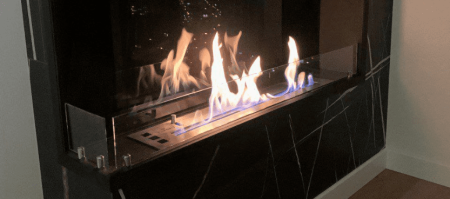 Угловой встраиваемый биокамин Firezo L'angolo Sinistro 1400